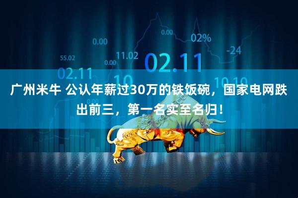 广州米牛 公认年薪过30万的铁饭碗，国家电网跌出前三，第一名实至名归！