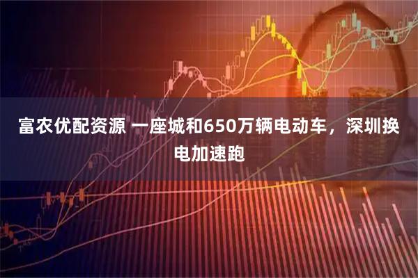 富农优配资源 一座城和650万辆电动车，深圳换电加速跑