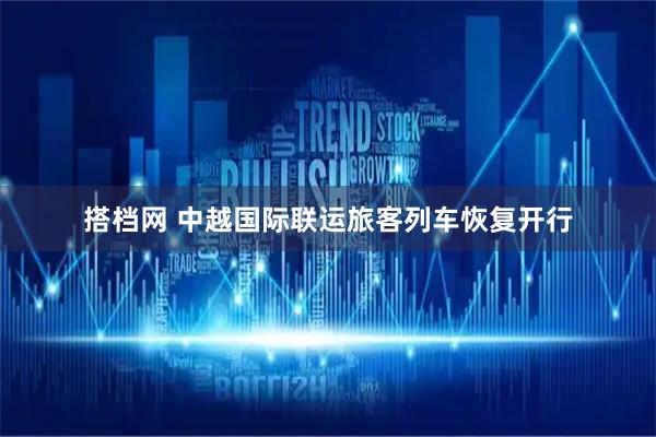 搭档网 中越国际联运旅客列车恢复开行